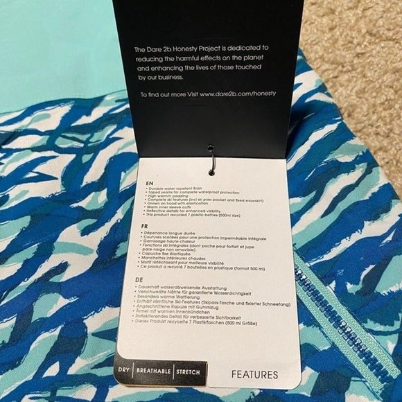 *NWT* Dare2B Turquois Ski/Snowboarding Winter Coat/Jacket Size 9/10 years youth - Picture 12 of 12